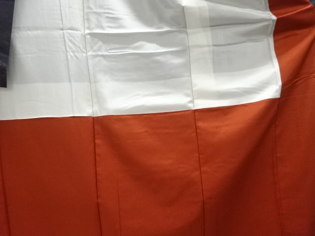  大特価品　枝花模様織り出し本場泥大島紬着物(5マルキ)